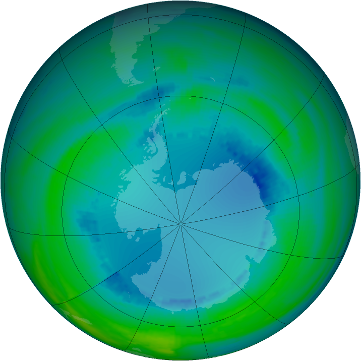 Ozone Map 1990-08-14